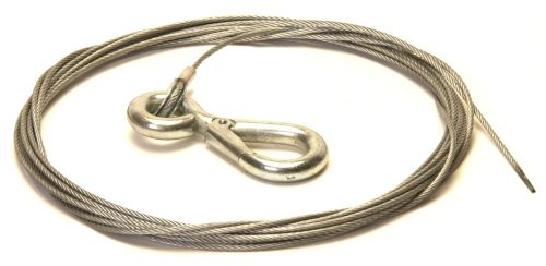 Trailer Winch Cable with Snap Hook: 3mm x 7.5M