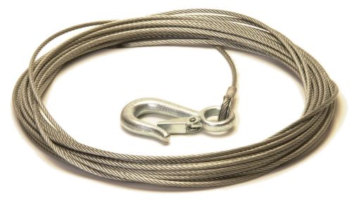 Trailer Winch Cable with Snap Hook: 5mm x 15M