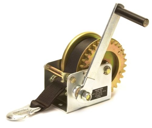 Trailer Winch Manual Budget: 1000lbs with Strap