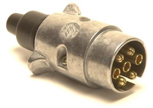 Trailer Plug - 7 pin (12n) Plug: Aluminium