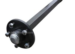 Trailer Axle - Solid Beam Unbraked: 750kg